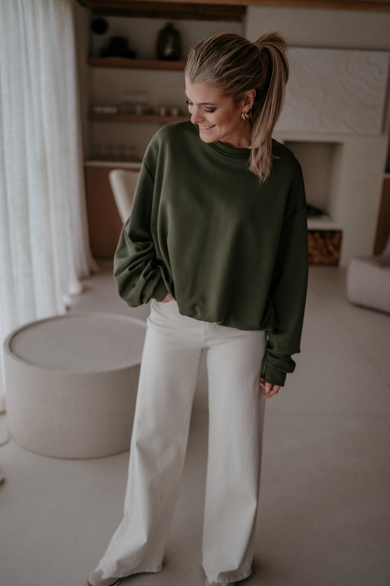 Malinco sweater I Khaki - Wild Souls by JV® - Sweaters