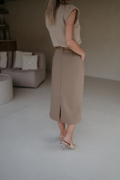 Malvagio skirt I Taupe - Wild Souls by JV® - Skirts