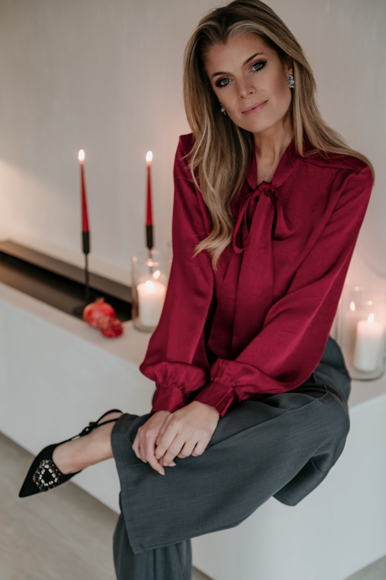 Merune blouse I Bordeaux - Wild Souls by JV® - Blouses