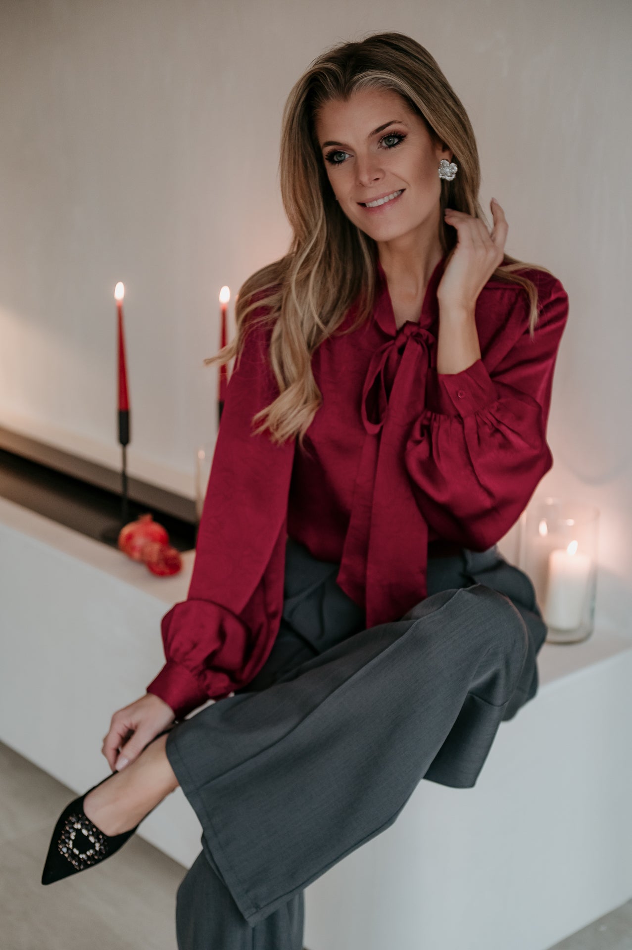 Merune blouse I Bordeaux - Wild Souls by JV® - Blouses