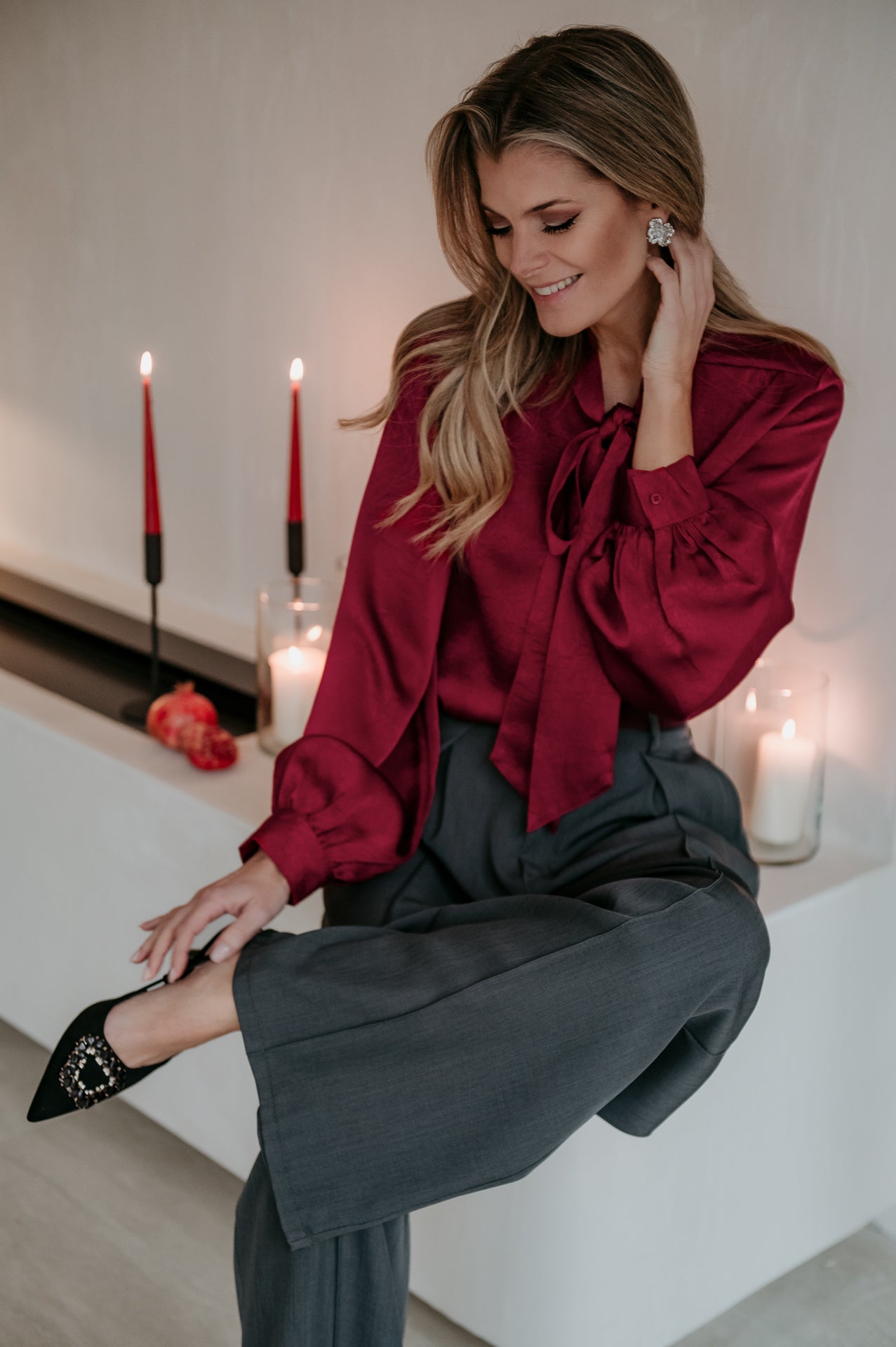 Merune blouse I Bordeaux - Wild Souls by JV® - Blouses