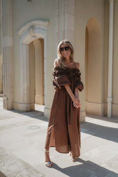 Miraggio dress I Chocolate Brown - Wild Souls by JV® - Dresses