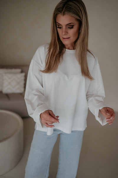 Modeli longsleeve I White - Wild Souls by JV® - Longsleeves