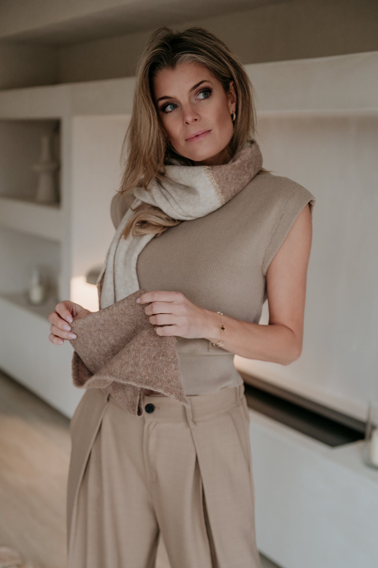 Monde scarf I Beige - Wild Souls by JV® - Scarfs