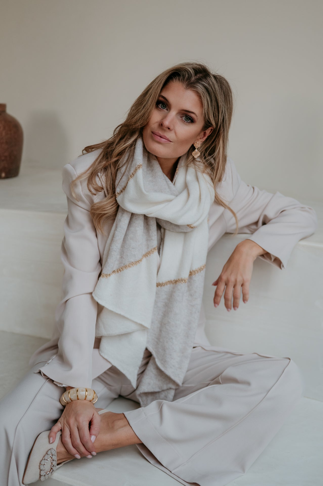 Monde scarf I Ecru - Wild Souls by JV® - Scarfs