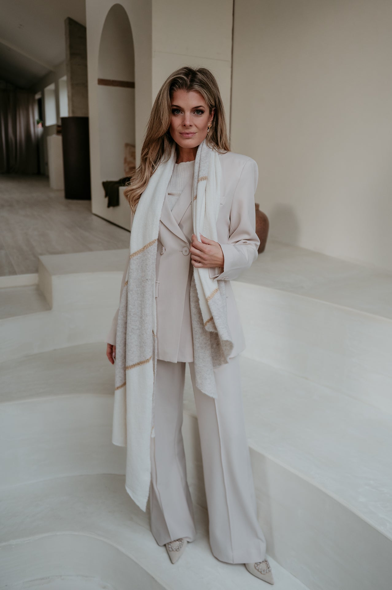 Monde scarf I Ecru - Wild Souls by JV® - Scarfs