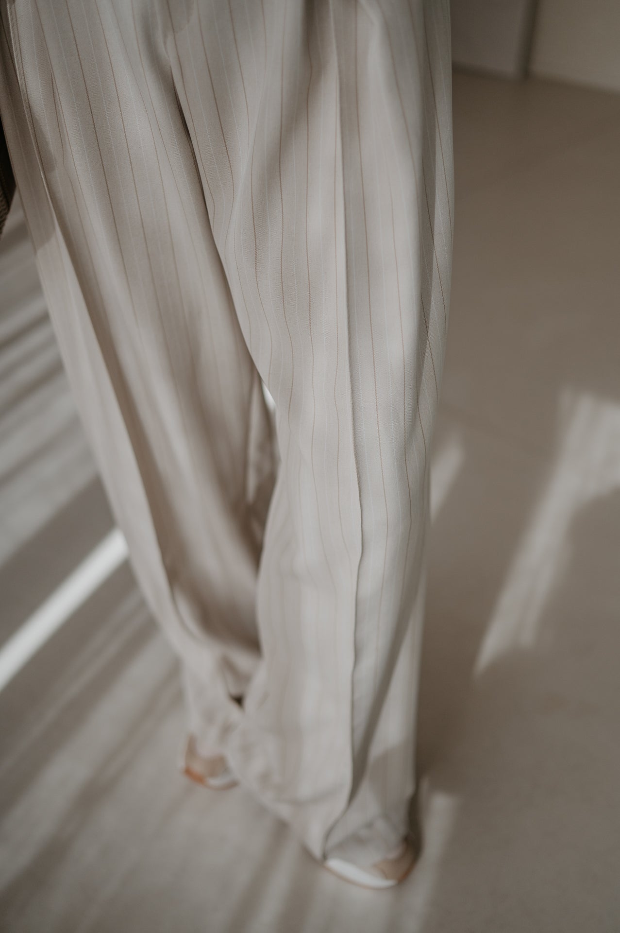 Mostri trousers I Striped Beige - Wild Souls by JV® - Trousers