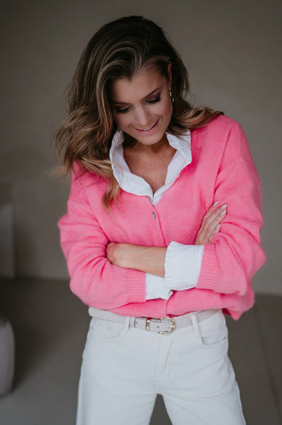 Muovi cardigan I Pink - Wild Souls by JV® - Cardigans