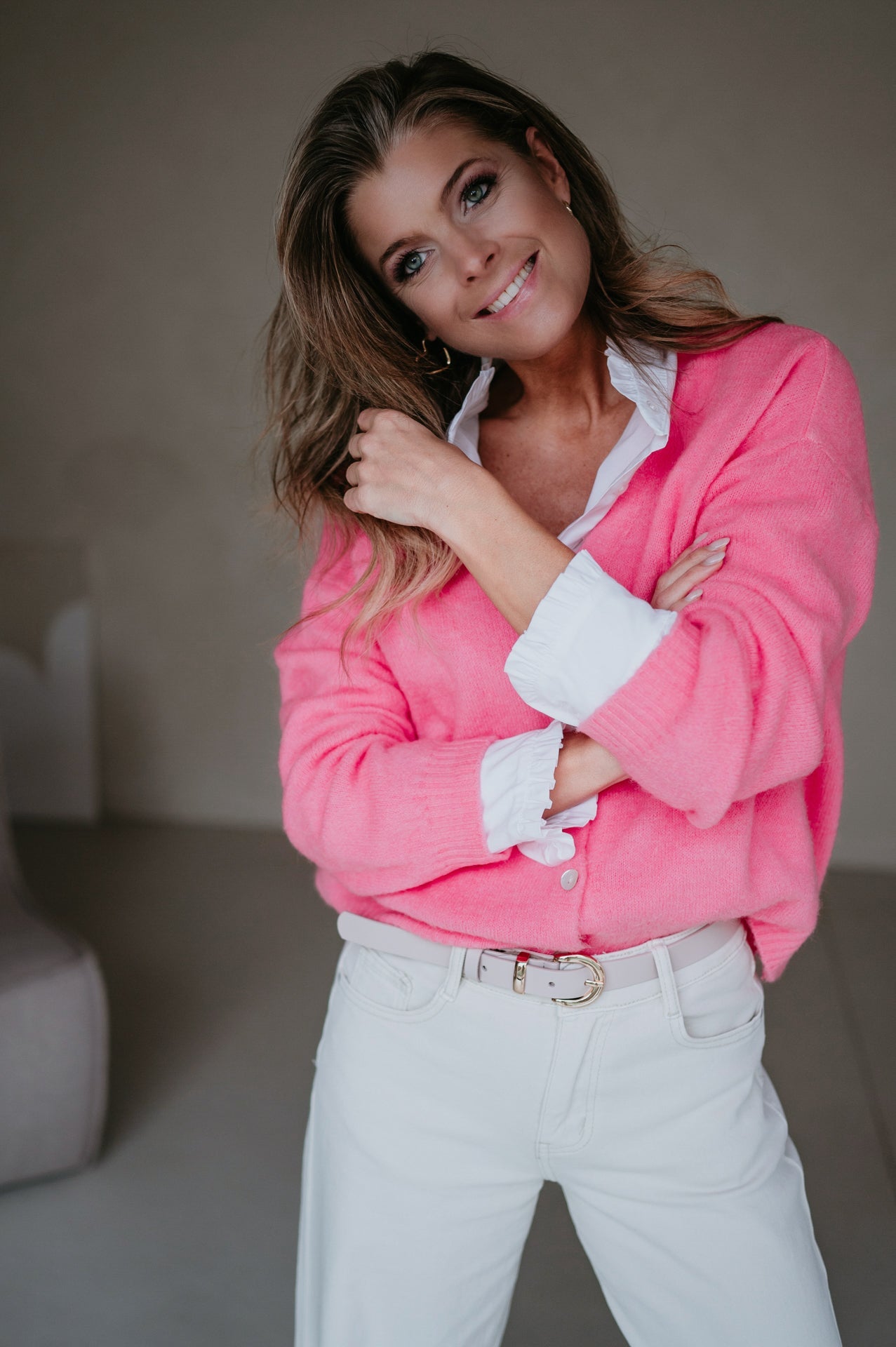 Muovi cardigan I Pink - Wild Souls by JV® - Cardigans