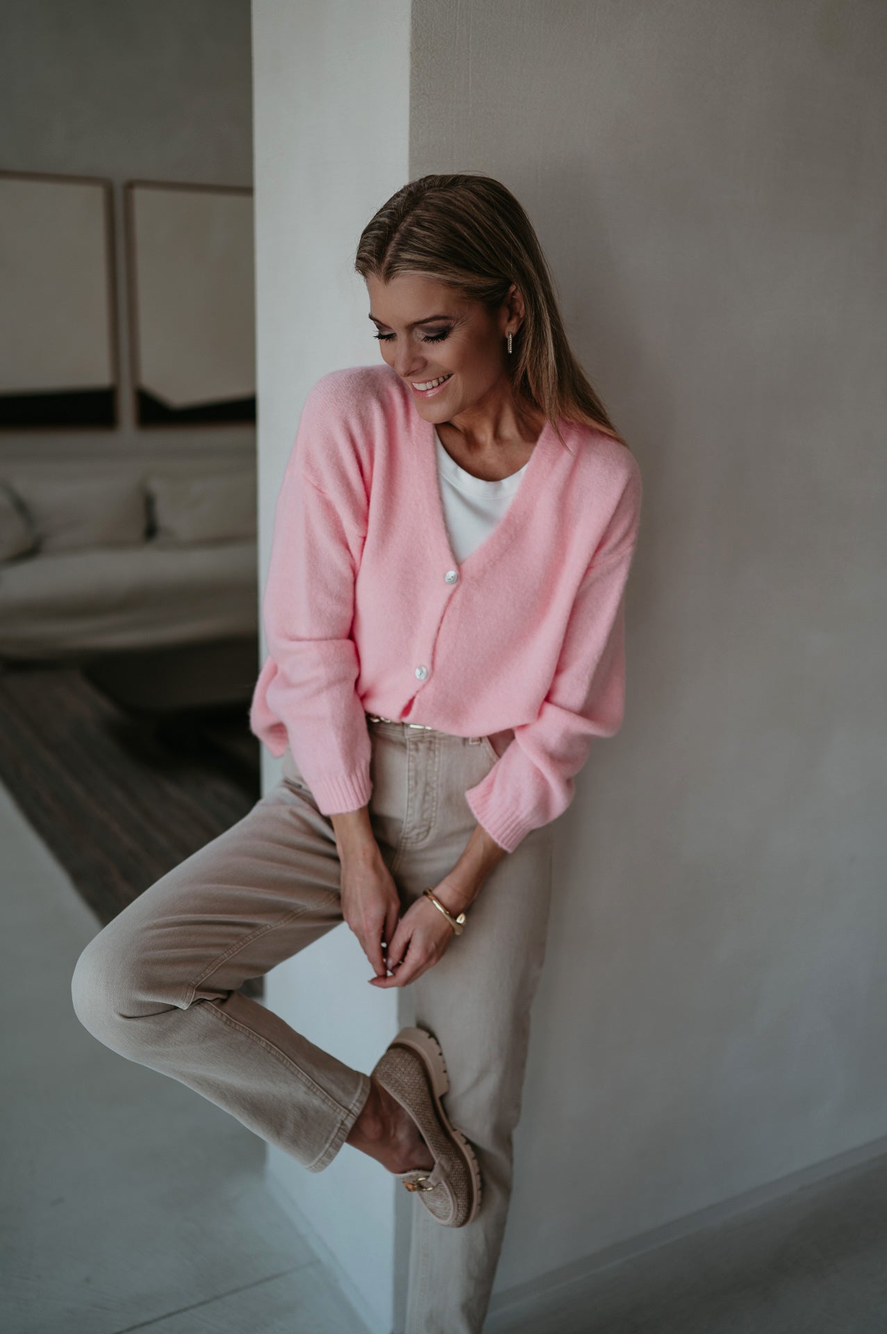 Muovi cardigan I Powder Rose - Wild Souls by JV® - Cardigans