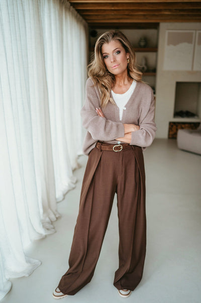 Muovi cardigan I Taupe - Wild Souls by JV® - Cardigans