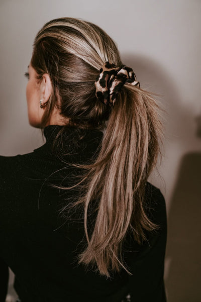 Nappa scrunchie I Leopard Brown - Wild Souls by JV® - Scrunchies