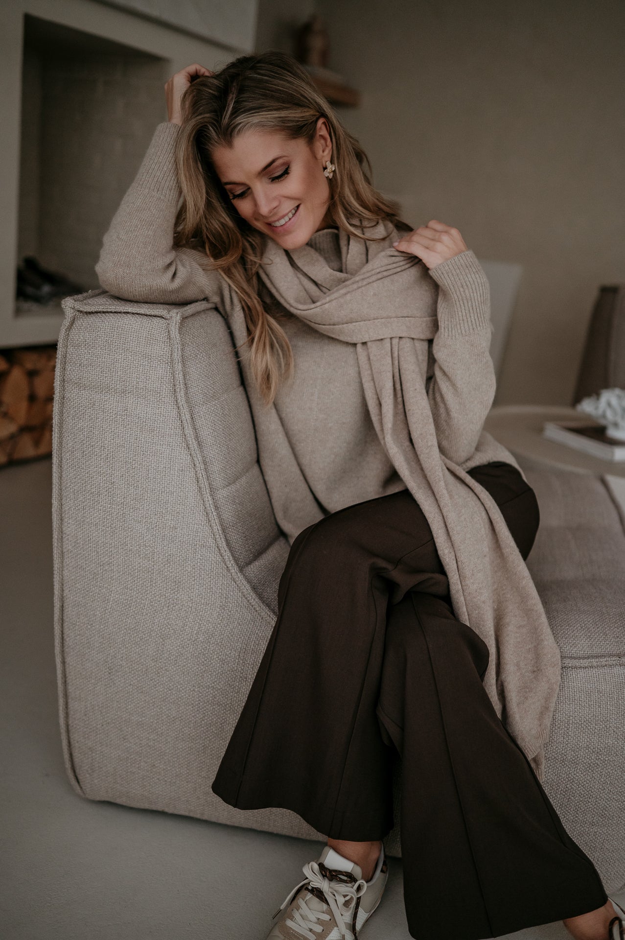 Nedio scarf I Beige - Wild Souls by JV® - Scarfs