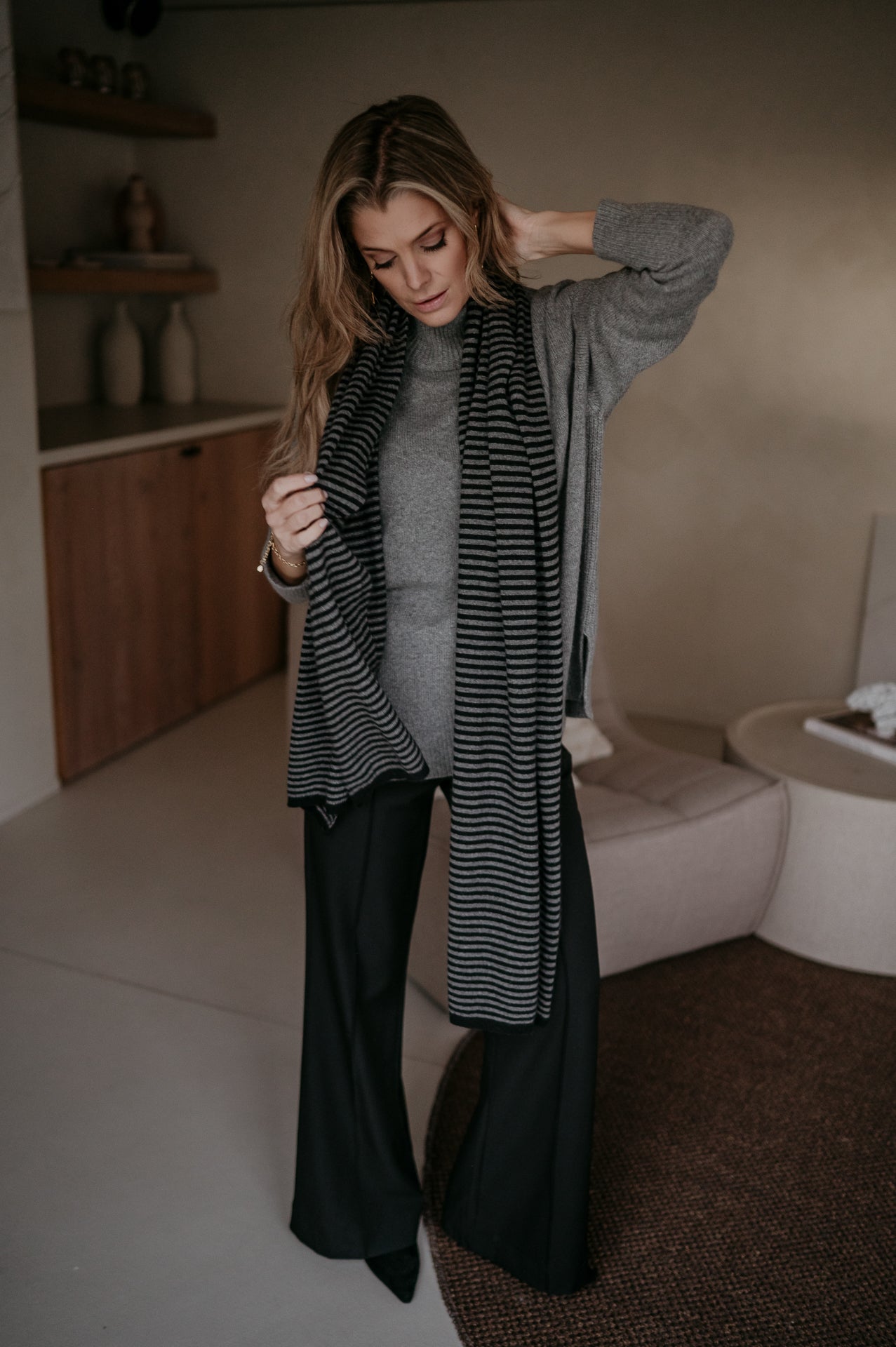 Nedio scarf I Black & Grey - Wild Souls by JV® - Scarfs