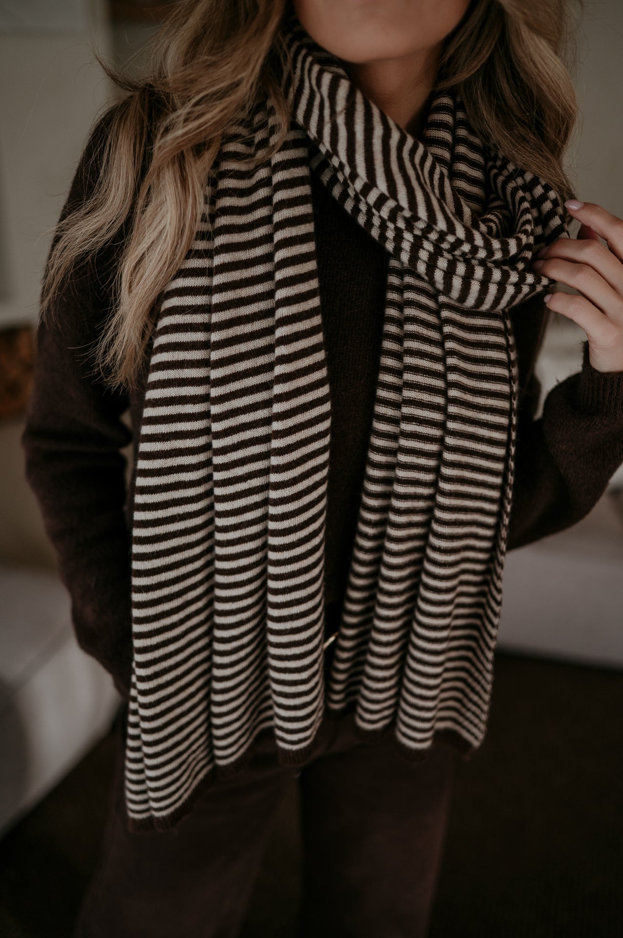 Nedio scarf I Brown & Beige - Wild Souls by JV® - Scarfs