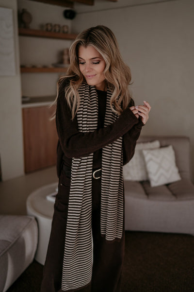 Nedio scarf I Brown & Beige - Wild Souls by JV® - Scarfs