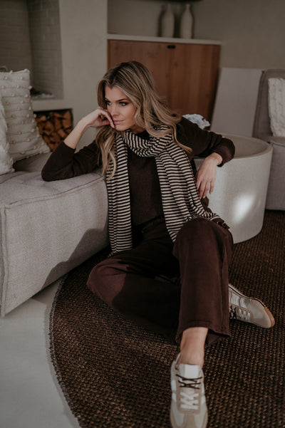 Nedio scarf I Brown & Beige - Wild Souls by JV® - Scarfs