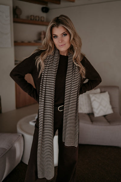 Nedio scarf I Brown & Beige - Wild Souls by JV® - Scarfs