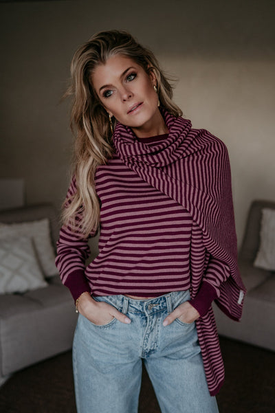 Nedio scarf I Burgundy & Rose - Wild Souls by JV® - Scarfs