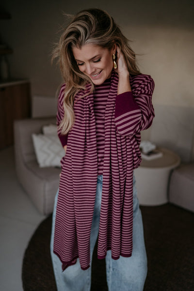 Nedio scarf I Burgundy & Rose - Wild Souls by JV® - Scarfs