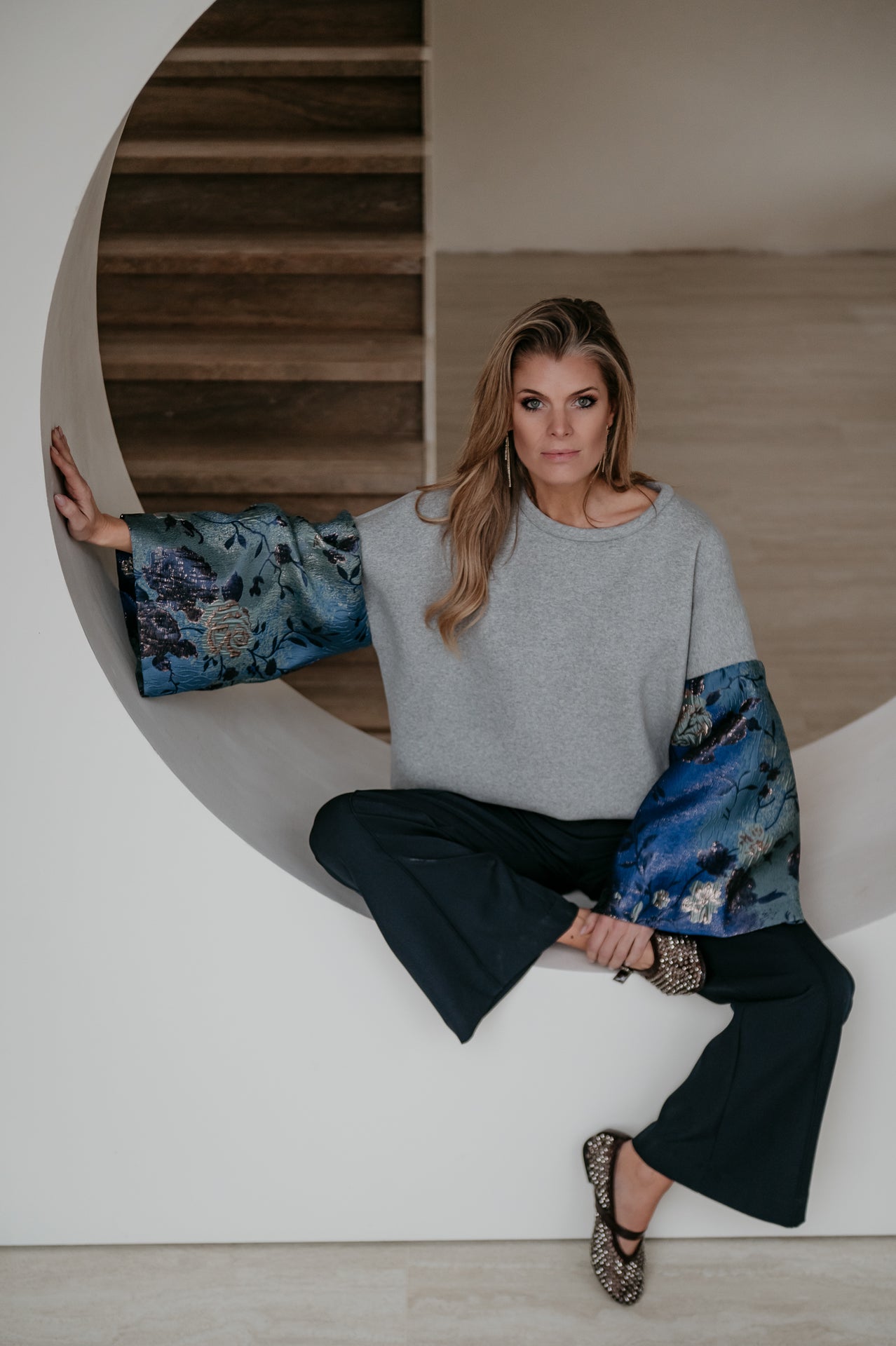 Occeli sweater I Grey Blue - Wild Souls by JV® - Sweaters