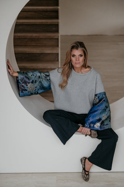 Occeli sweater I Grey Blue - Wild Souls by JV® - Sweaters