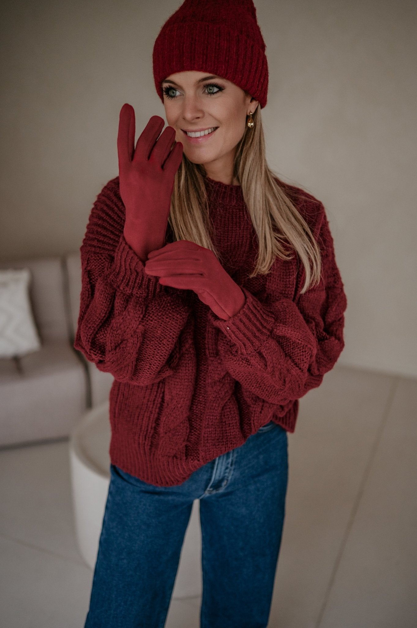 Odrena gloves I Bordeaux - Wild Souls by JV® - Gloves