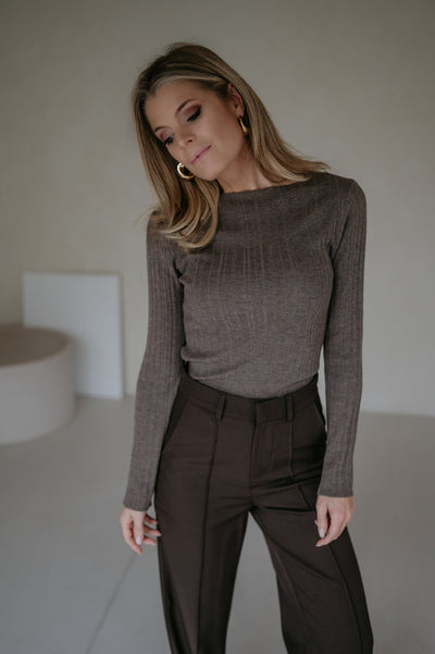 Olezzo longsleeve I Mokka - Wild Souls by JV® - Knits