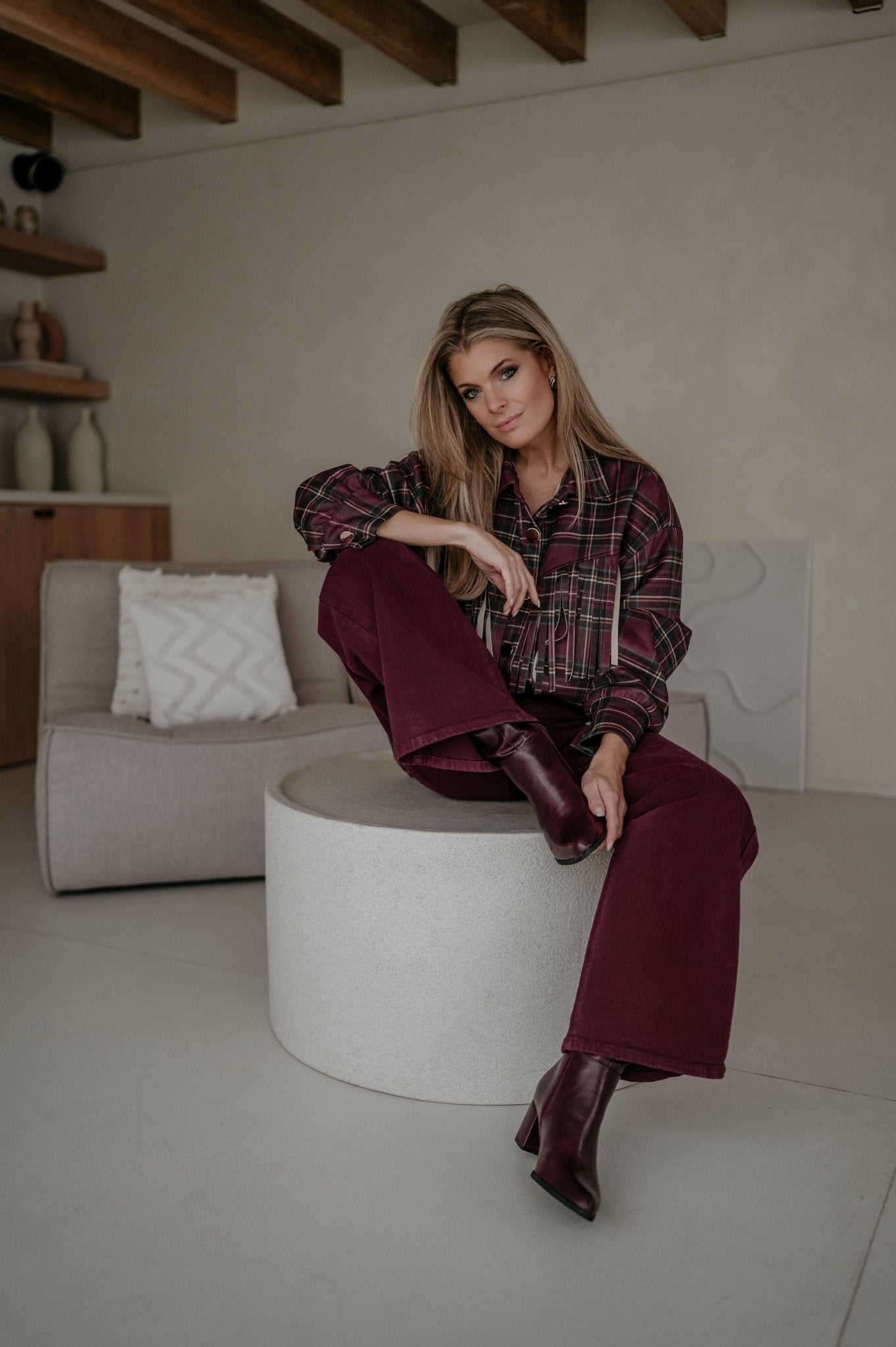 Olide shirt I Bordeaux - Wild Souls by JV® - 