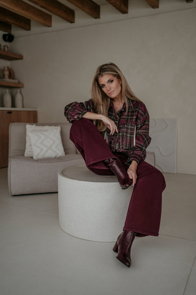 Olide shirt I Bordeaux - Wild Souls by JV® - 