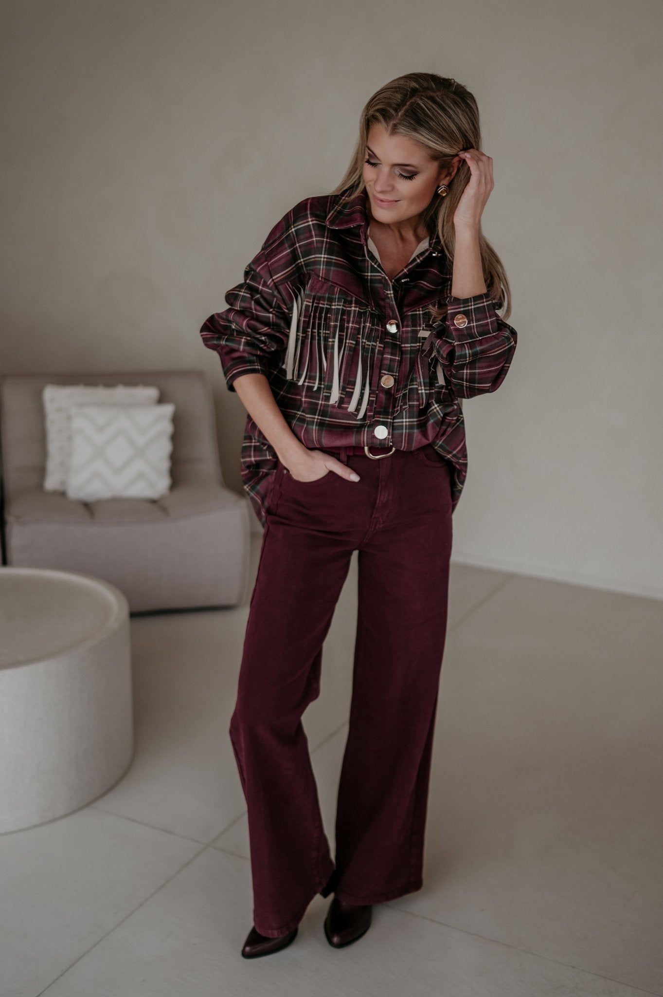 Olide shirt I Bordeaux - Wild Souls by JV® - 