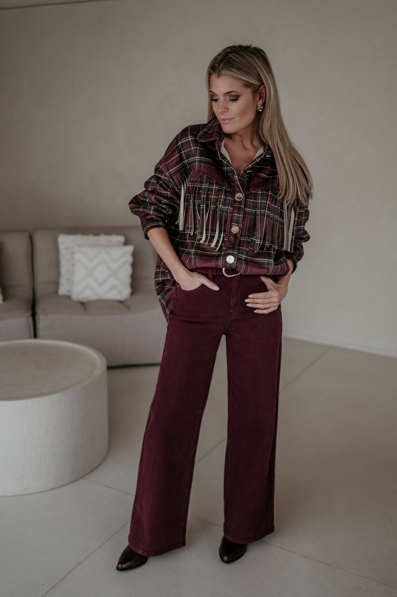 Olide shirt I Bordeaux - Wild Souls by JV® - 