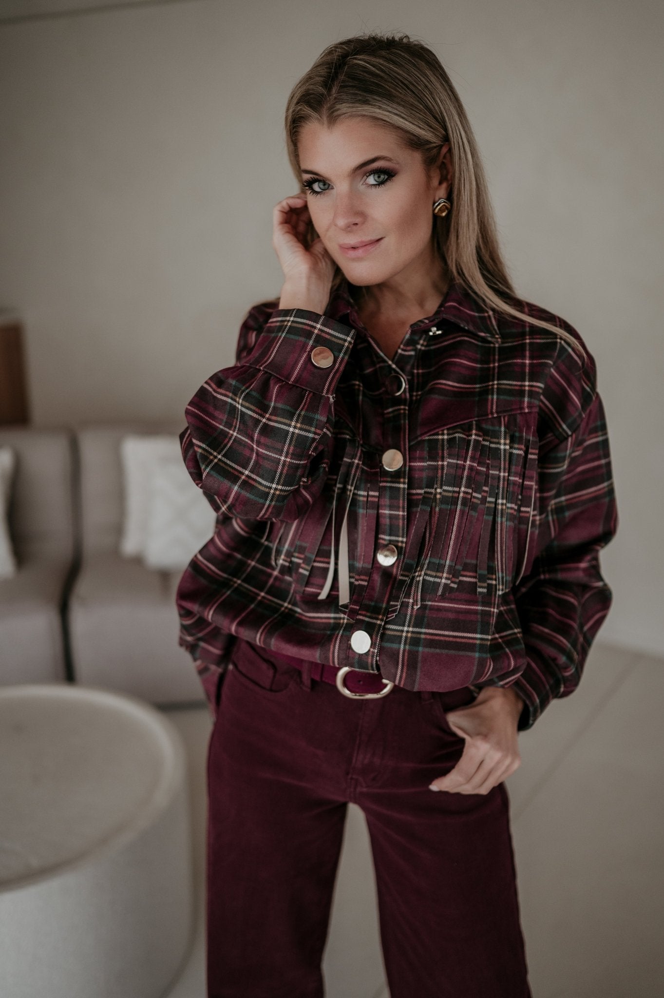 Olide shirt I Bordeaux - Wild Souls by JV® - 