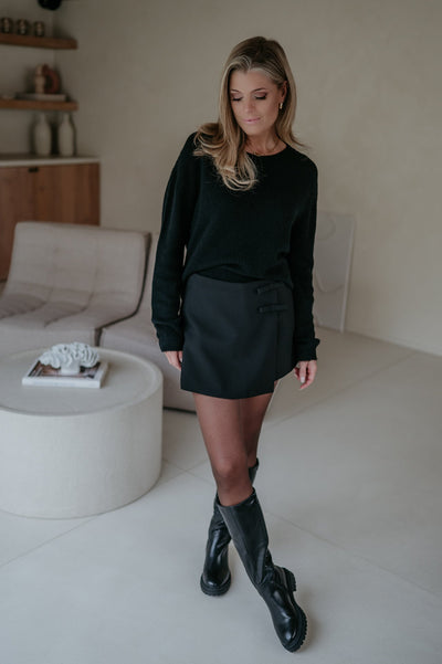 Ondulato skort I Black - Wild Souls by JV® - Skorts