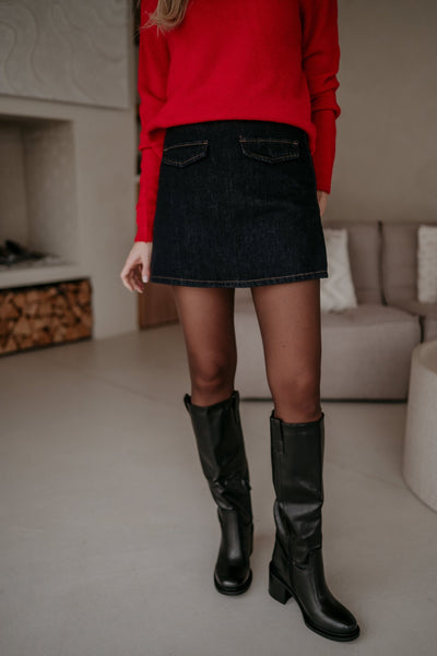 Ondulato skort I Dark Blue - Wild Souls by JV® - Skorts