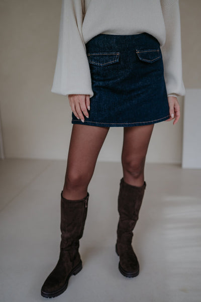 Ondulato skort I Dark Blue - Wild Souls by JV® - Skorts