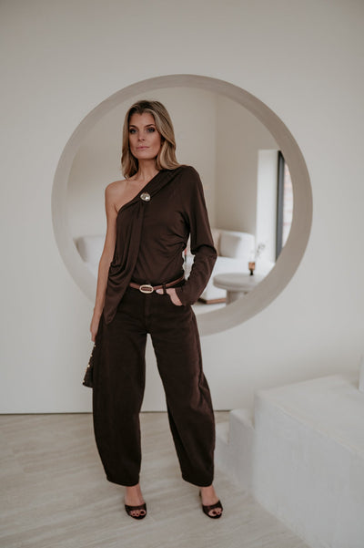 Ordali top I Chocolate Brown - Wild Souls by JV® - Tops