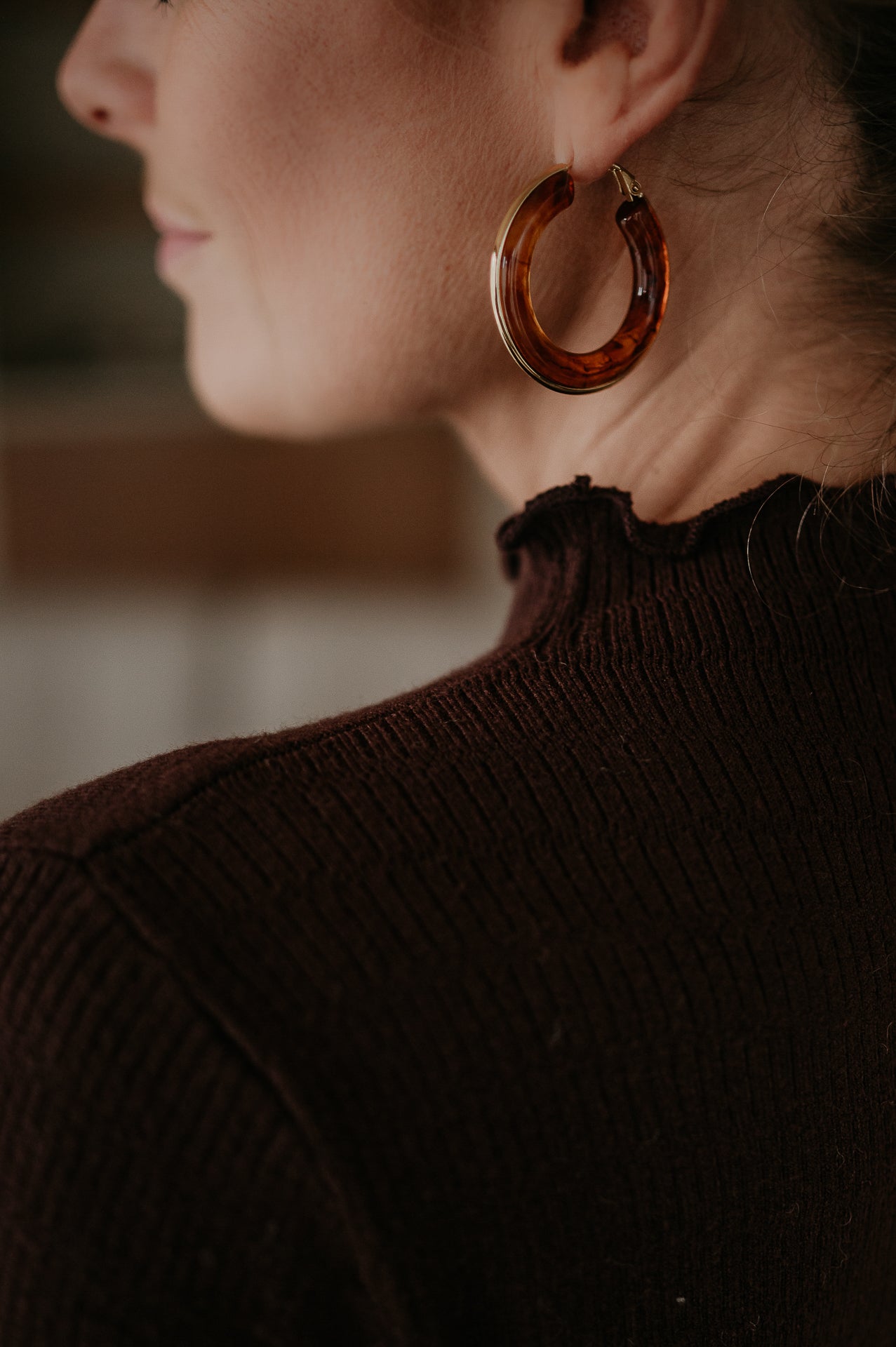 Oscillare earrings I Brown - Wild Souls by JV® - Earrings
