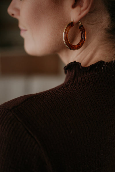 Oscillare earrings I Brown - Wild Souls by JV® - Earrings