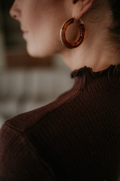 Oscillare earrings I Brown - Wild Souls by JV® - Earrings