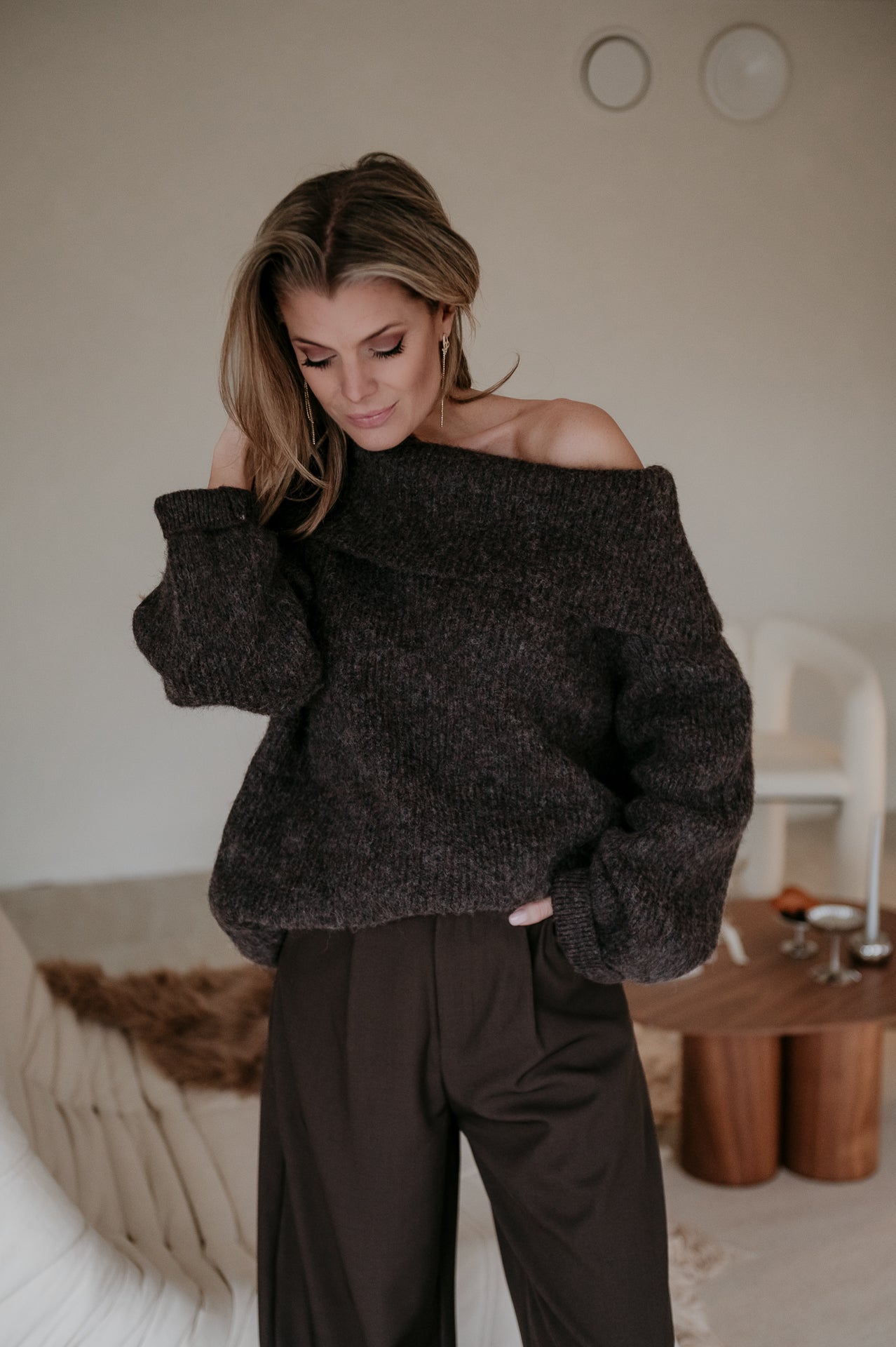 Ovale knit I Chocolate Brown - Wild Souls by JV® - Knits