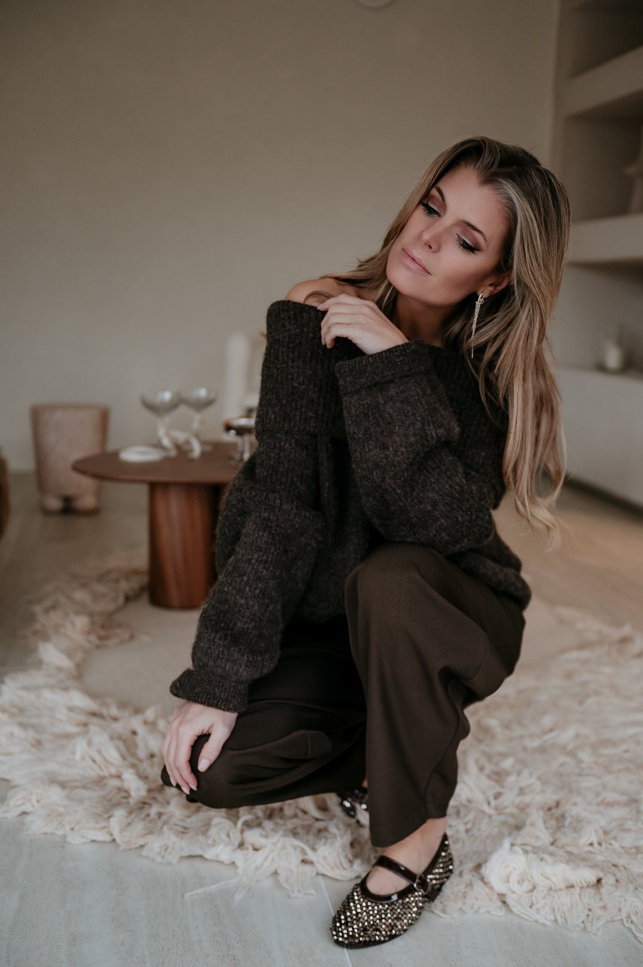 Ovale knit I Chocolate Brown - Wild Souls by JV® - Knits