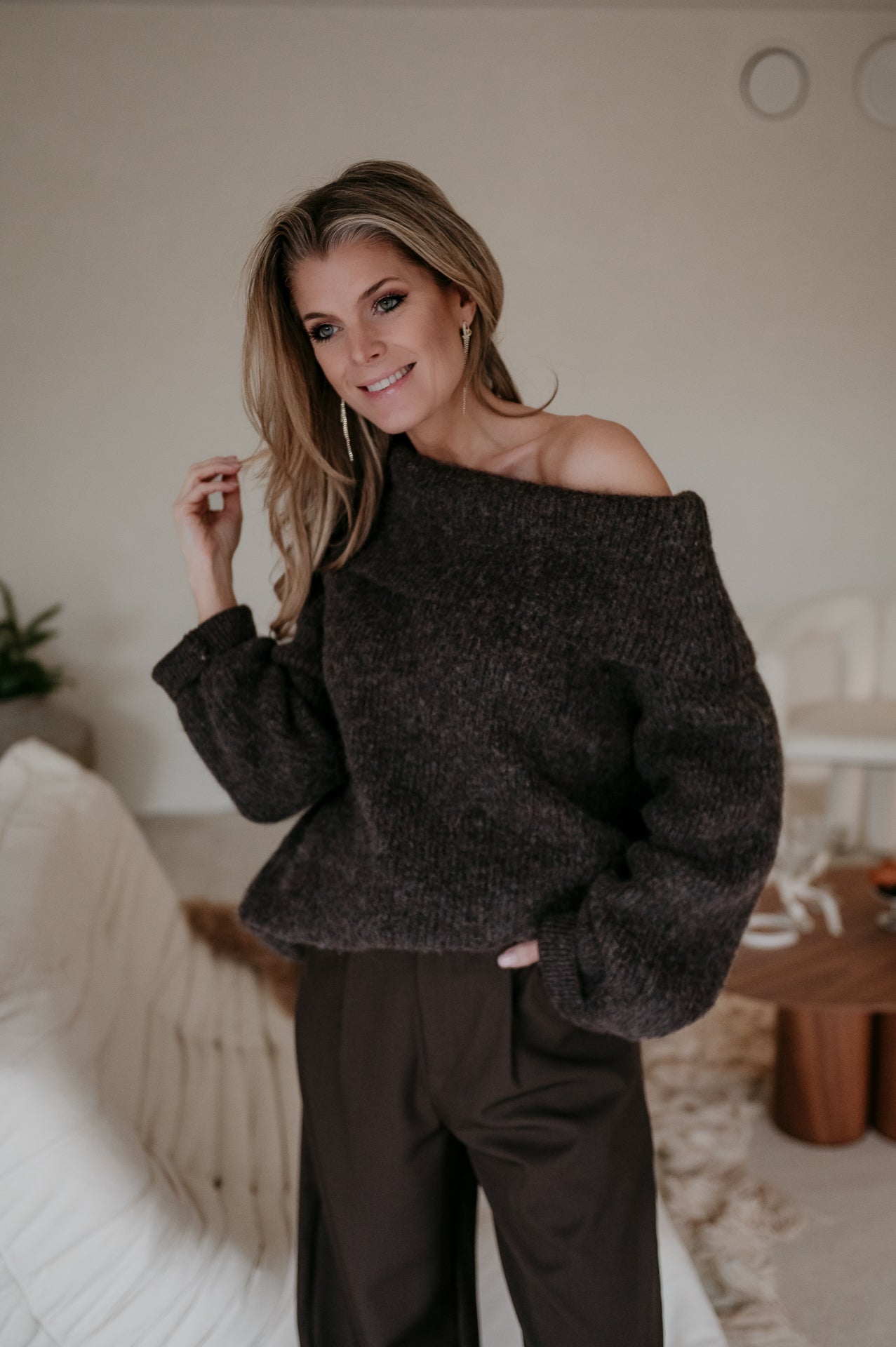 Ovale knit I Chocolate Brown - Wild Souls by JV® - Knits