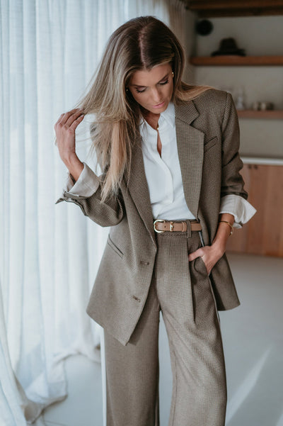 Patente blazer I Brown - Wild Souls by JV® - Blazers