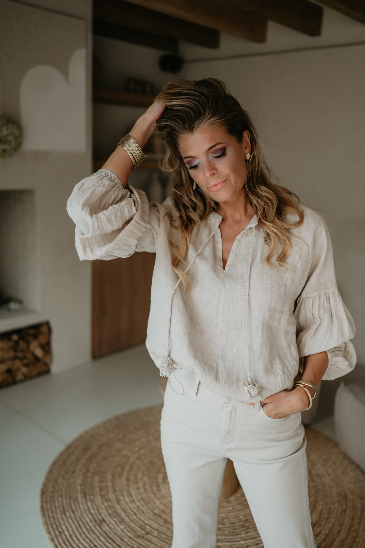 Persino blouse I Beige - Wild Souls by JV® - Blouses