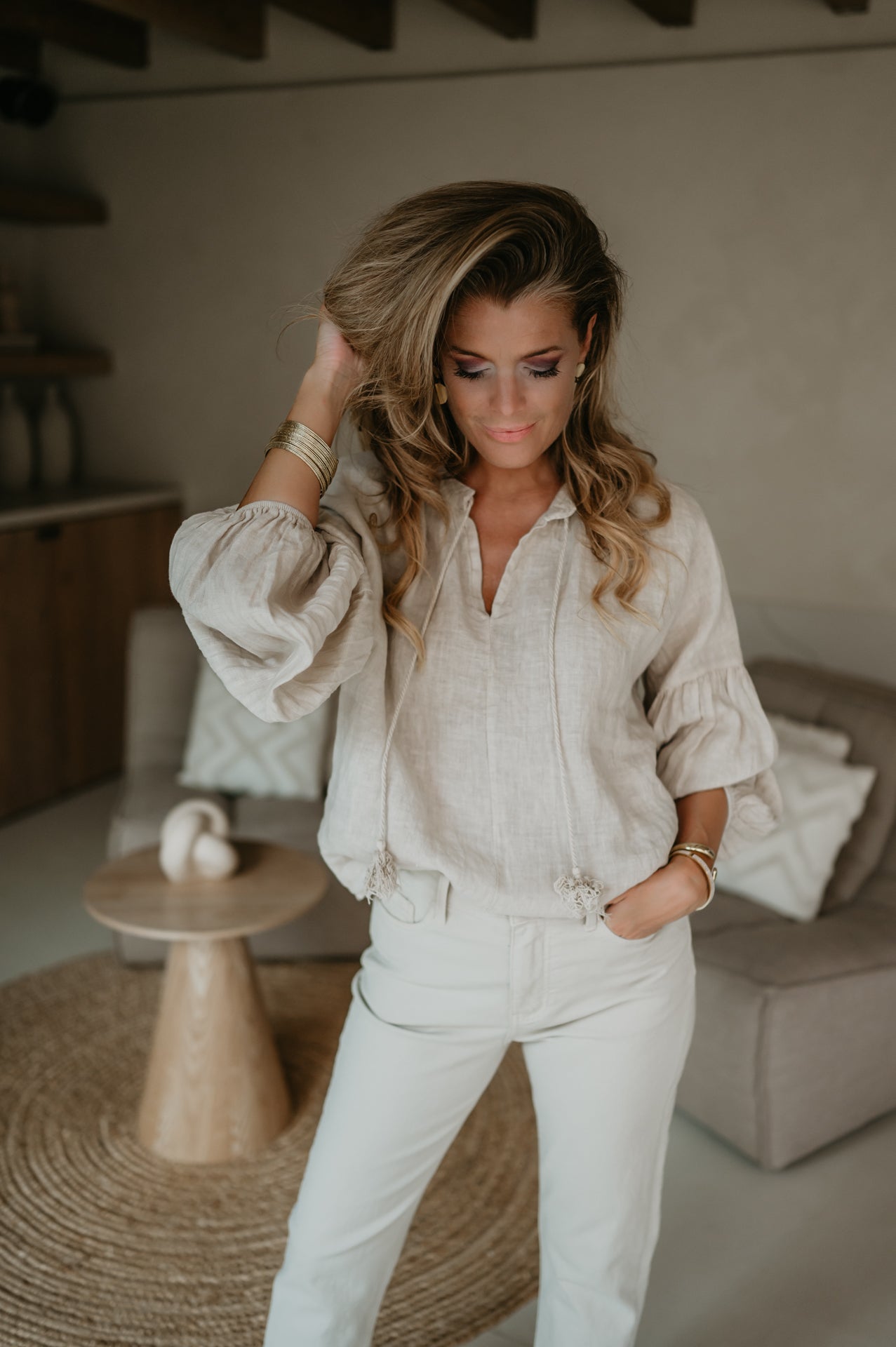 Persino blouse I Beige - Wild Souls by JV® - Blouses