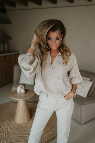 Persino blouse I Beige - Wild Souls by JV® - Blouses