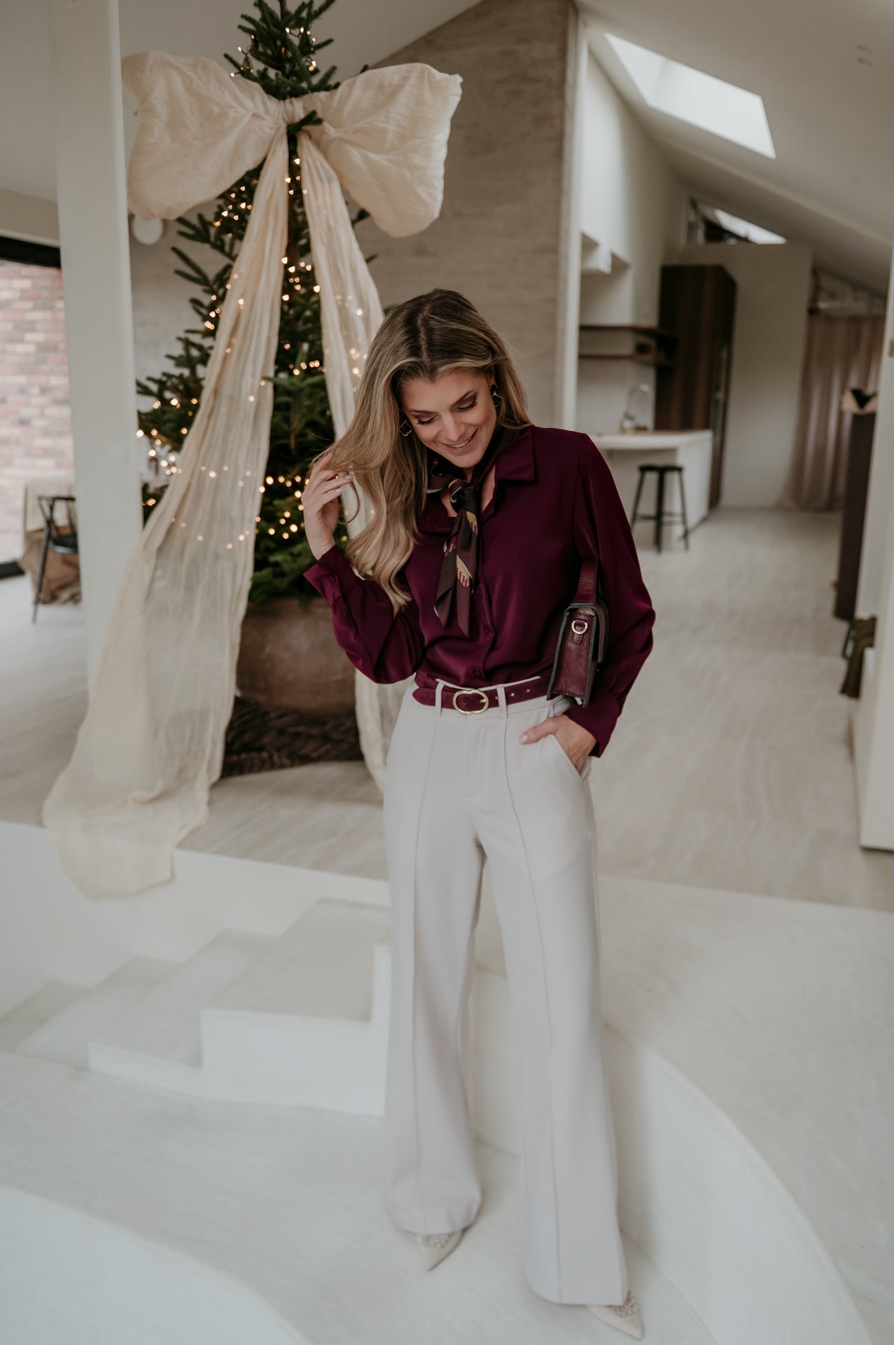 Perudi blouse I Burgundy - Wild Souls by JV® - Blouses