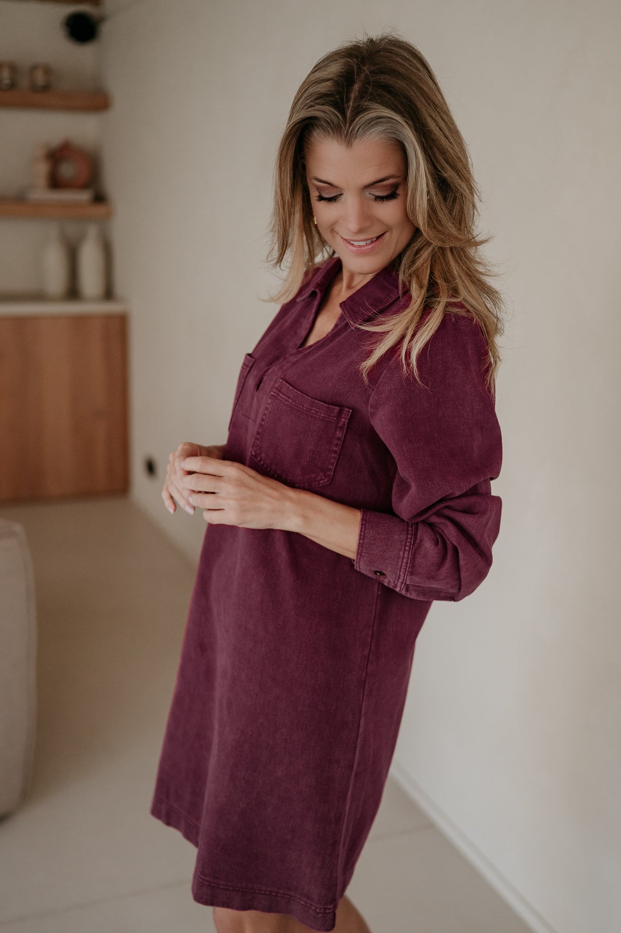 Piagnone dress I Burgundy - Wild Souls by JV® - Dresses