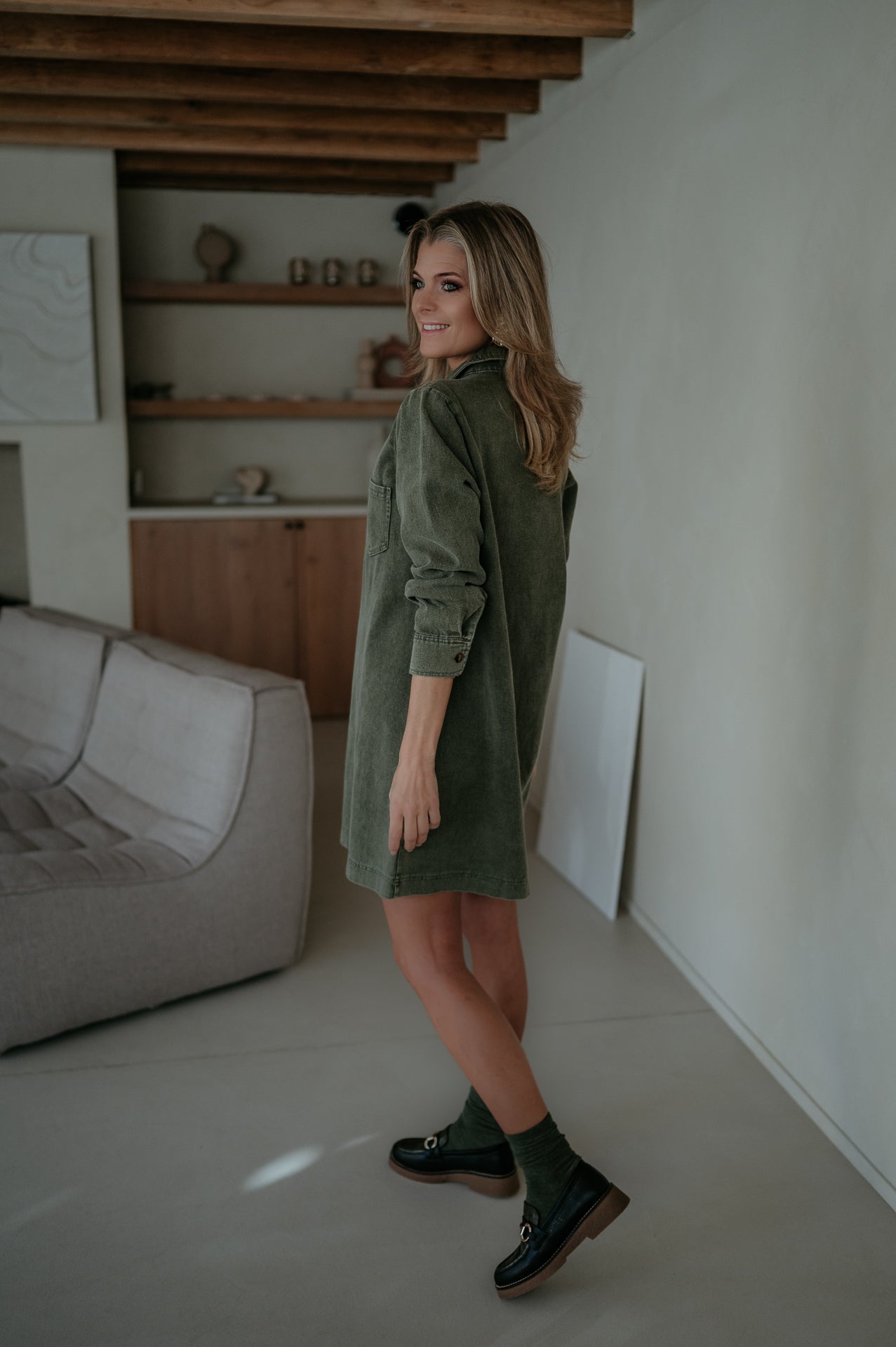 Piagnone dress I Khaki - Wild Souls by JV® - Dresses